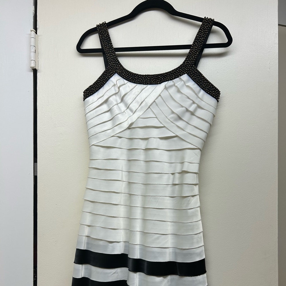 Ariella brand black and white dress